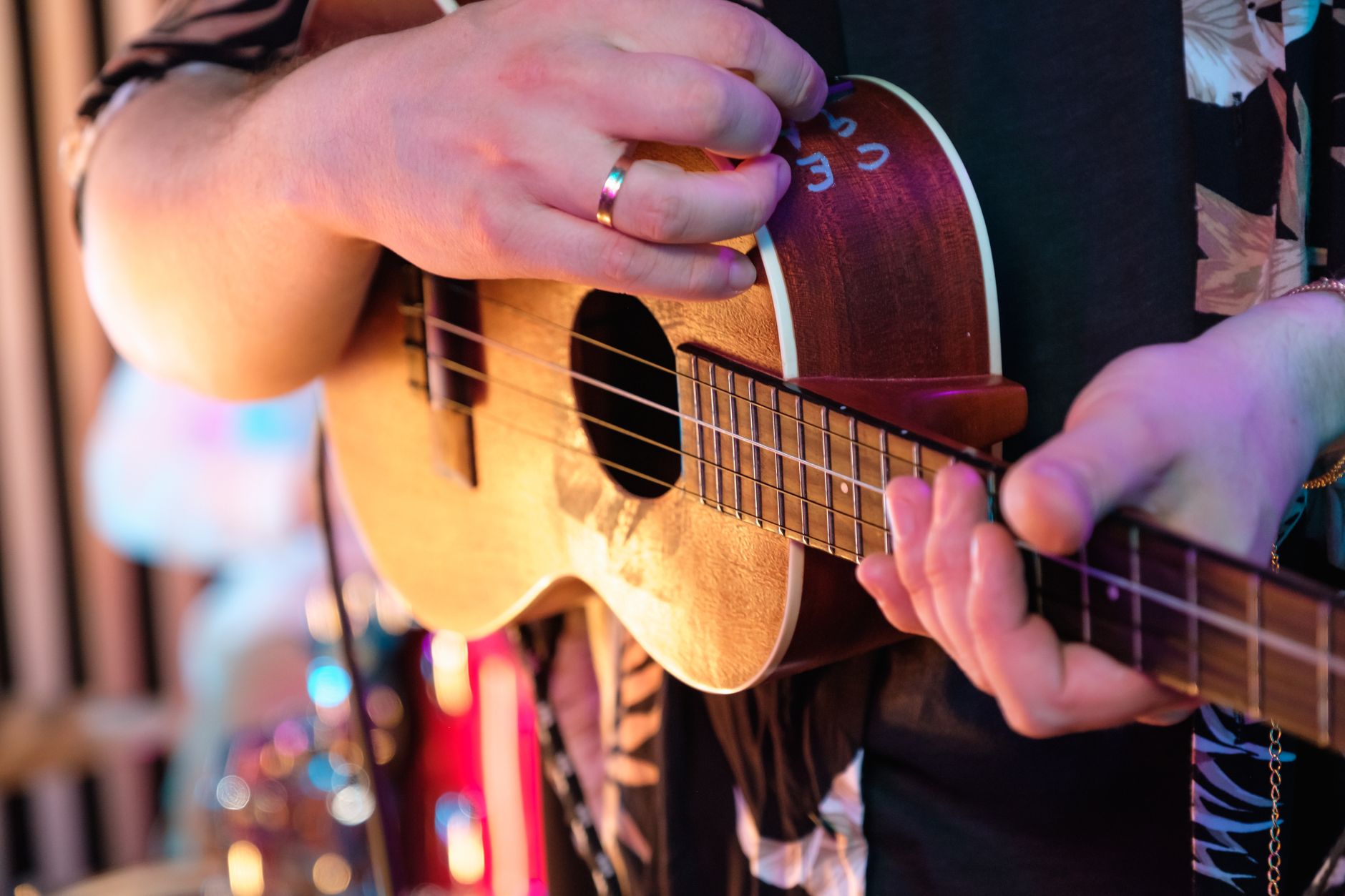 Musicista con strumento folk — pratica musicale tradizionale